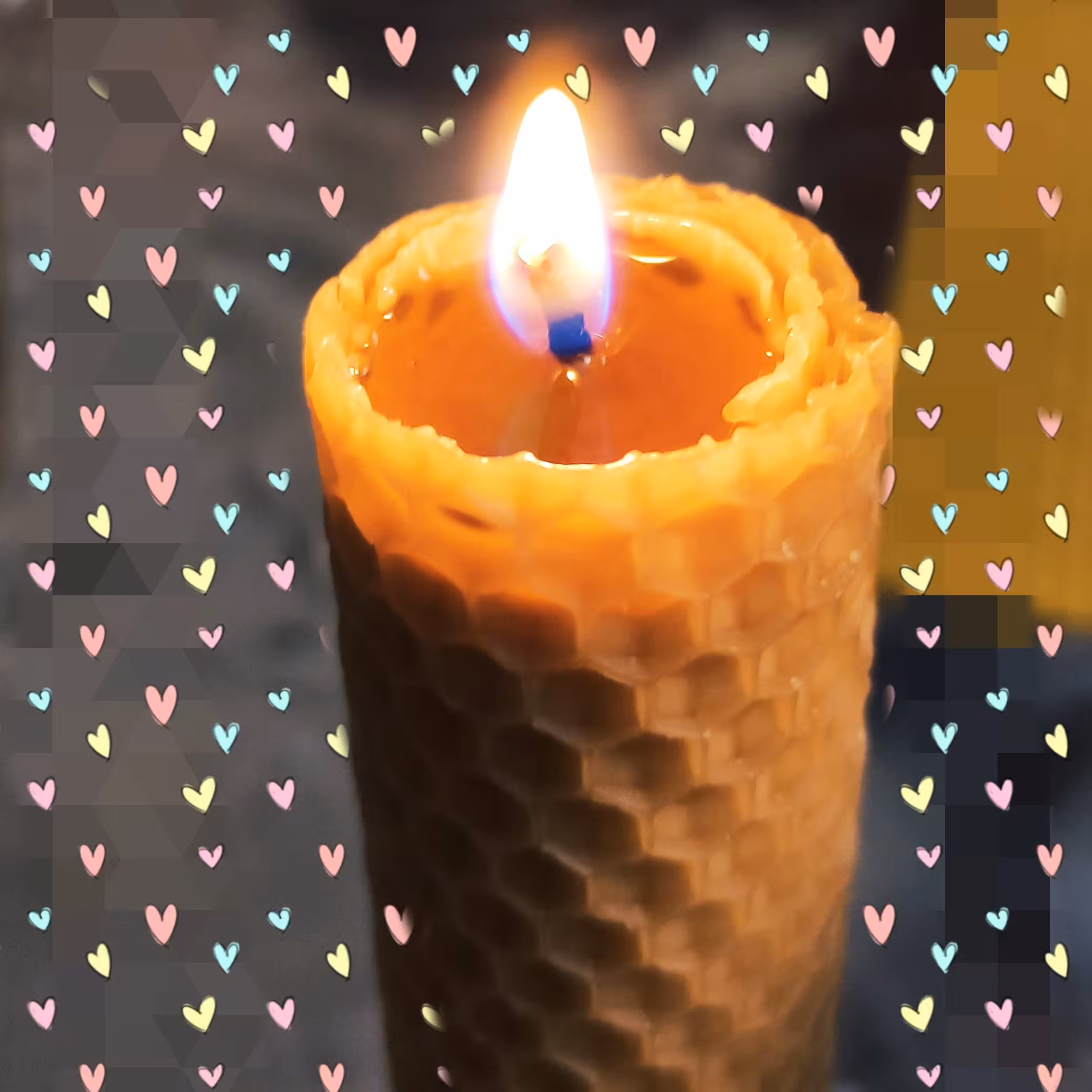 شمع موم سایز17درقطر3