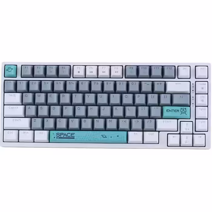 خرید کیبورد گیمینگ اونیکوما مدل G52 سفید | مکانیکال، 82 کلید، RGB