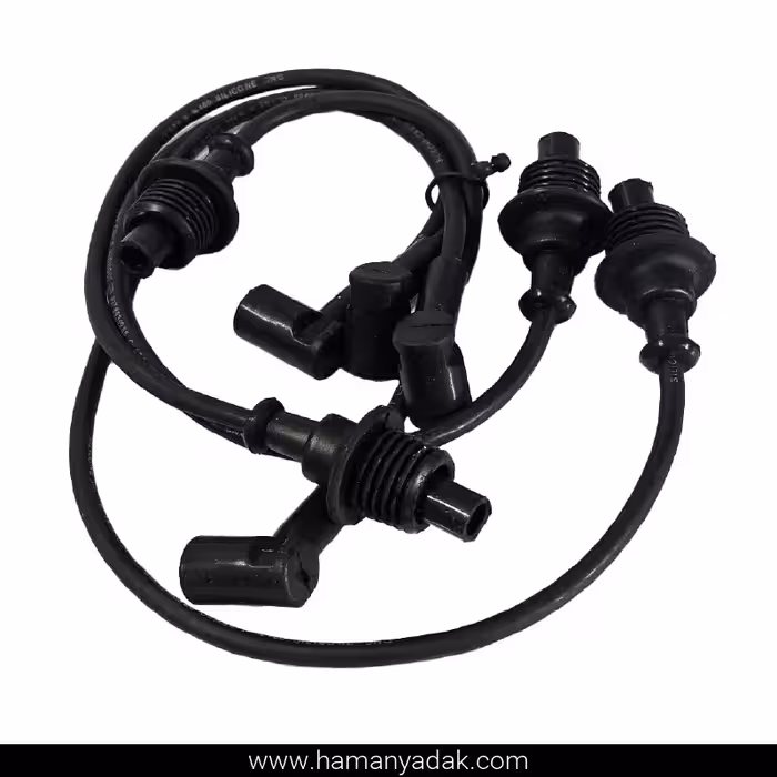 وایر شمع پژو 405 (1800) سر سیم برنجی برند قدر قطعه