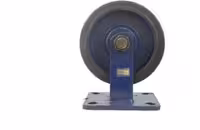 چرخ آهنی لاستیکی ثابت قطر 200 میلی متر