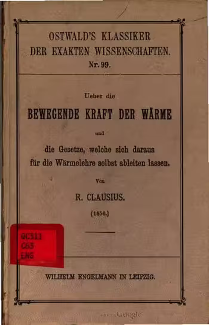 خرید و دانلود نسخه کامل کتاب Über die bewegende Kraft der Wärme und die Gesetze, welche sich daraus für die Wärmelehre selbst ableiten (1850)