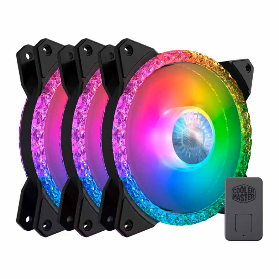 فن کیس کولر مستر مدل MASTERFAN MF120 PRISMATIC بسته 3 عددی