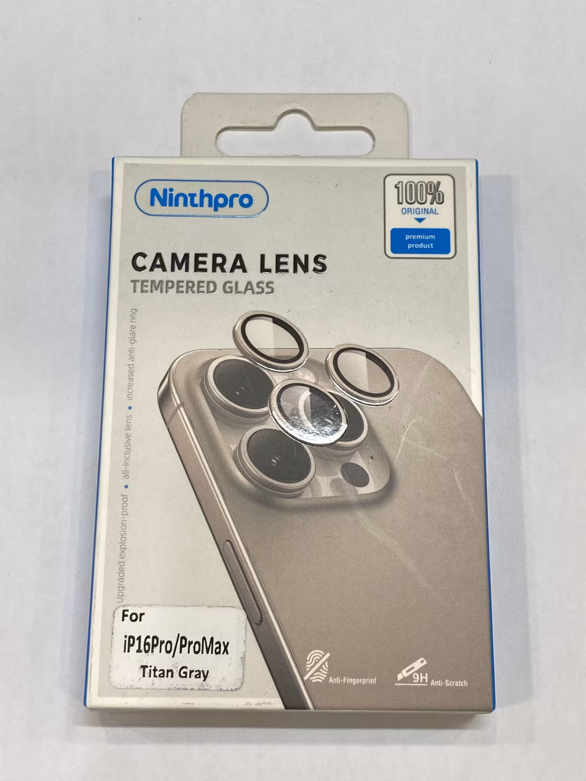 گلس لنز آیفون 16پرو/16پرومکس Titan Gray