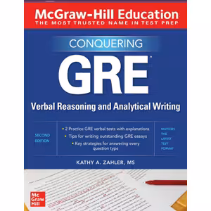 کتاب Conquering GRE Verbal Reasoning and Analytical Writing-McGraw-Hill Education (2020)