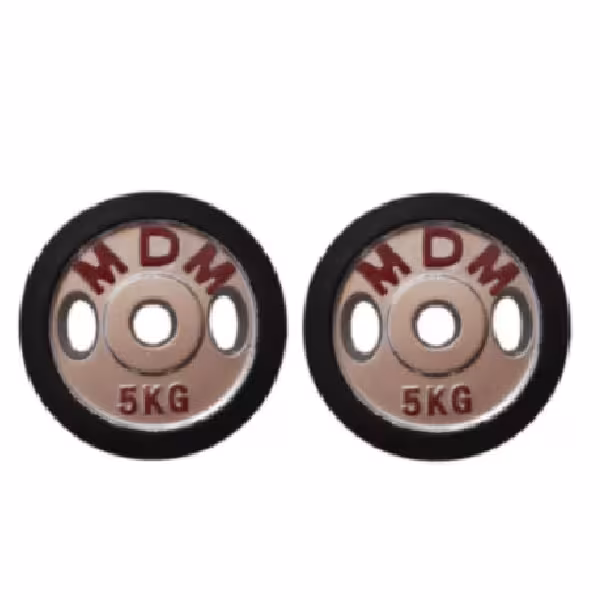 صفحه هالتر دورلاستیک MDM بسته 2عددی وزن 5 کیلوگرم
