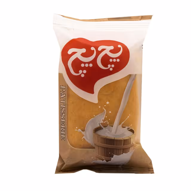 شیرینی لایه ای تخمیری با مغز کرمفیل شیری پچ‌پچ 55 گرمی