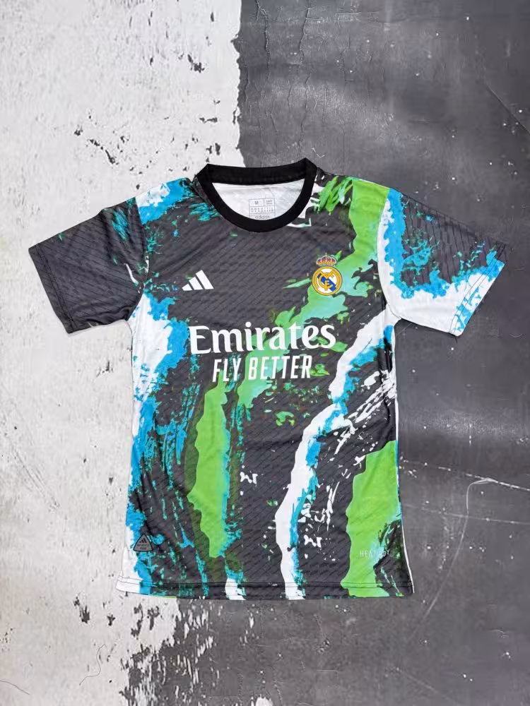 لباس کانسپت مشکی-سبز رئال مادرید 2026 (پلیری)