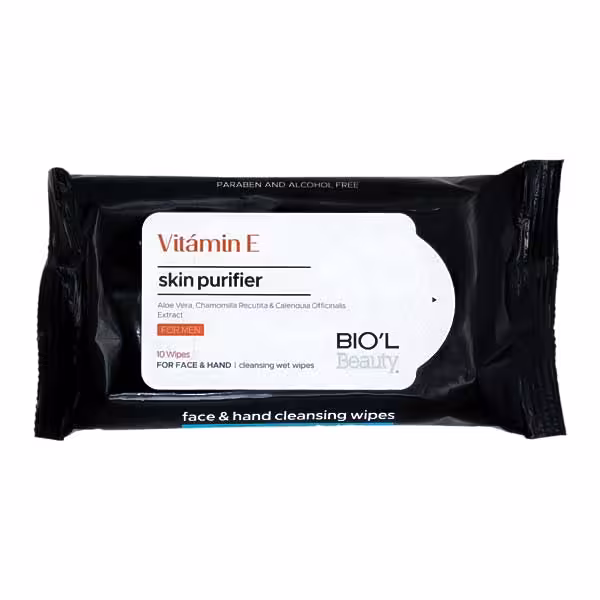 دستمال مرطوب بیول Vitamin E مناسب انواع پوست بسته 10 عددی