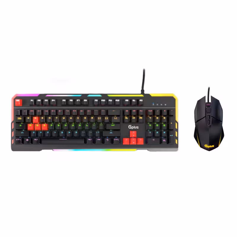 کیبورد و ماوس گیمینگ جی پلاس مدل GMK-K560W/M440W | کالا مکس