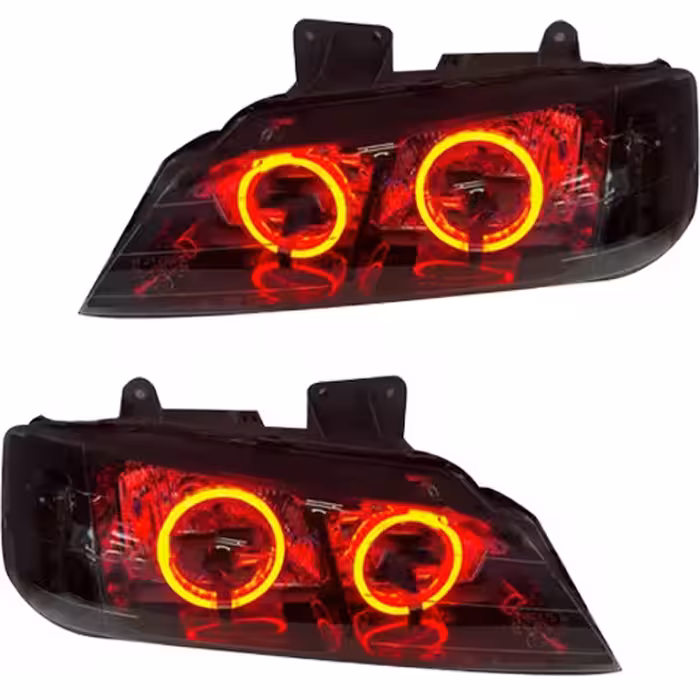 چراغ جلو اسپرت پژو پارس مدل 3D-BMW قرمز داخل فابریک بدون موتور دو عددی