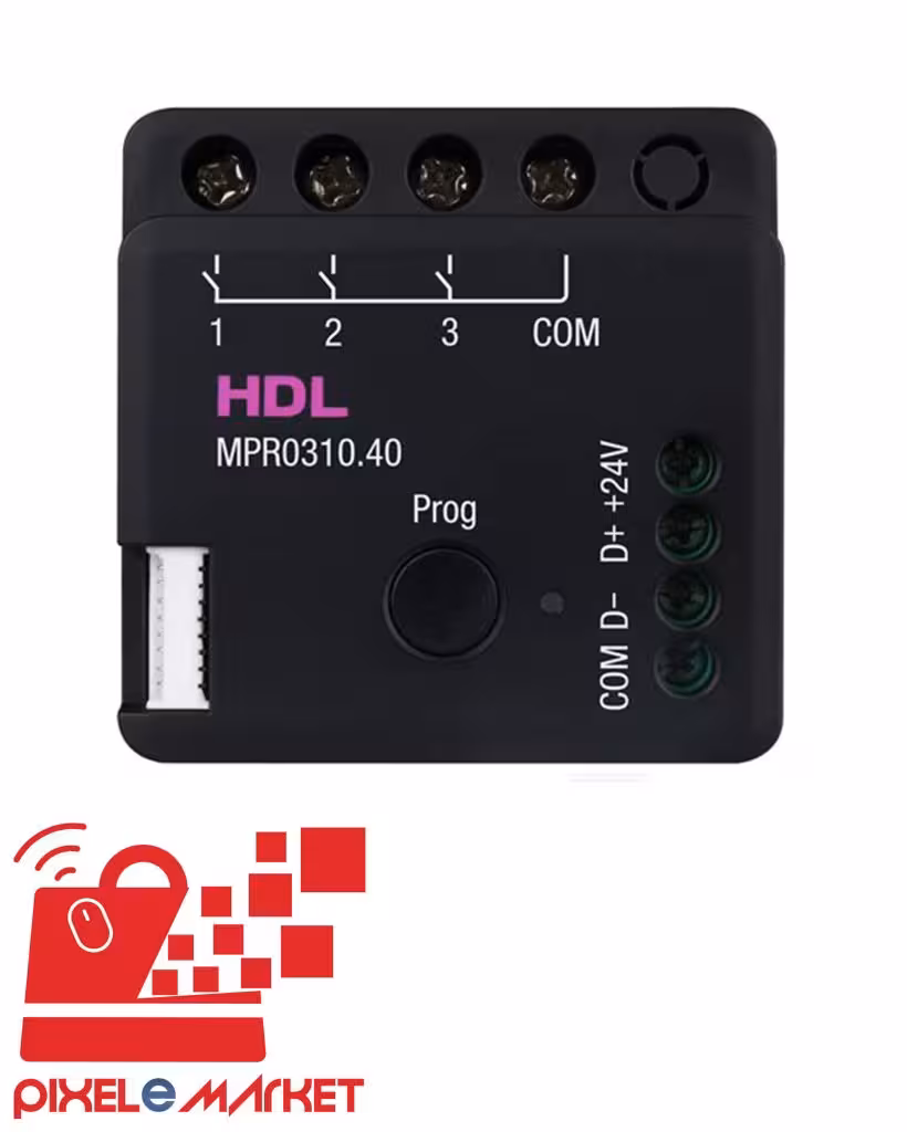 سوئیچ هوشمند 3 کانال 10 آمپر Flush-Mounted برند HDL