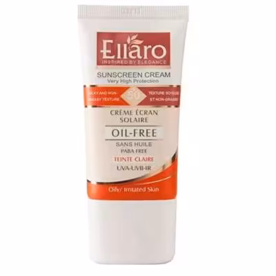 کرم ضد آفتاب فاقد چربی بژ روشن spf50 الارو