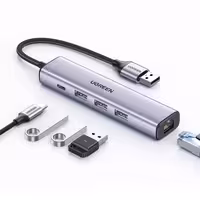 هاب 5 پورت USB 3.0 یوگرین مدل Ugreen CM475-60554