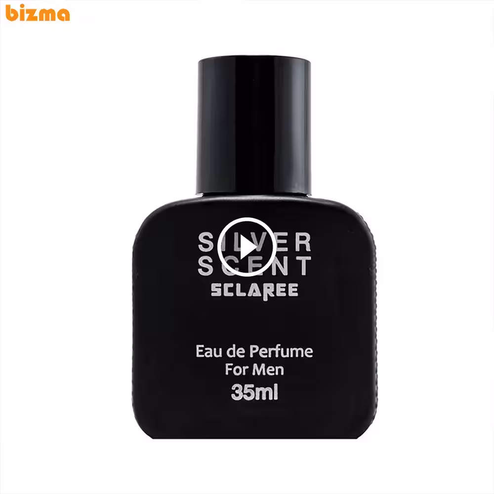 عطر جیبی مردانه اسکلاره مدل Silver Scent با رایحه گرم و تند حجم 35 میلی لیتر