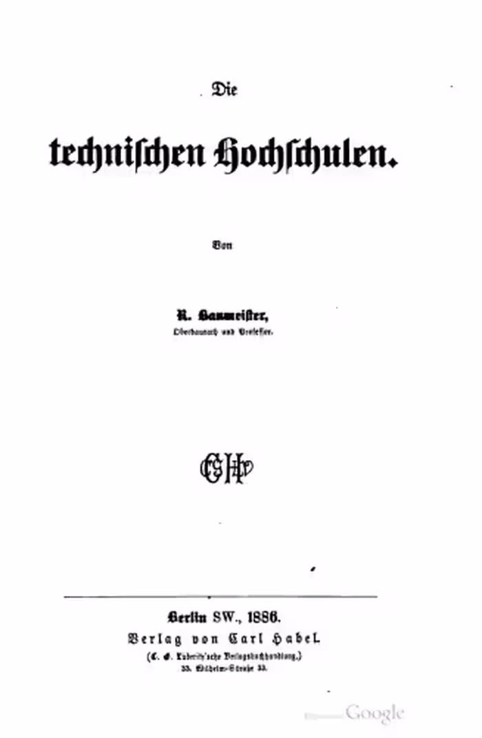 خرید و دانلود نسخه کامل کتاب Die technischen Hochschulen