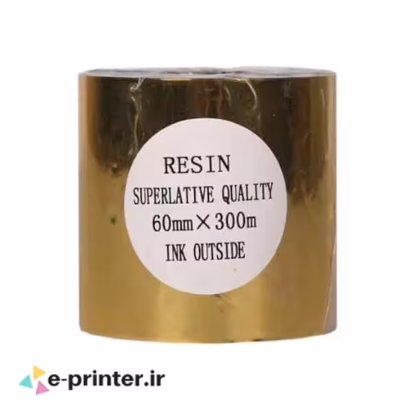 ریبون چاپ لیبل پرینتر Resin 60mm*300m