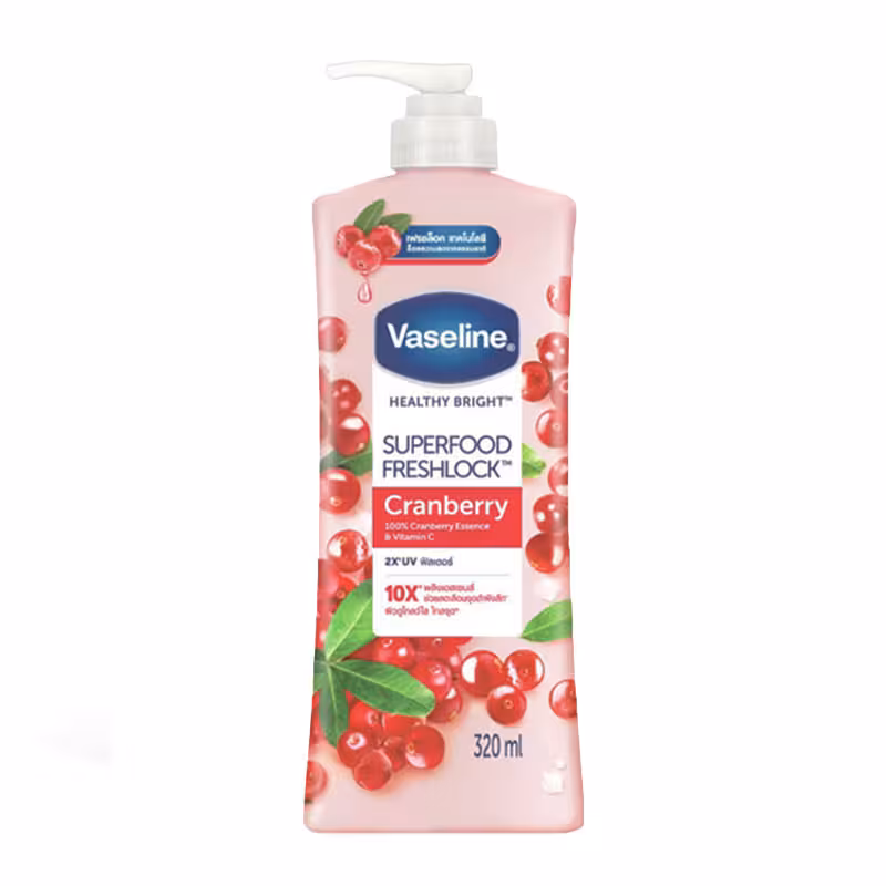لوسیون بدن وازلین رایحه کرنبری 320ml