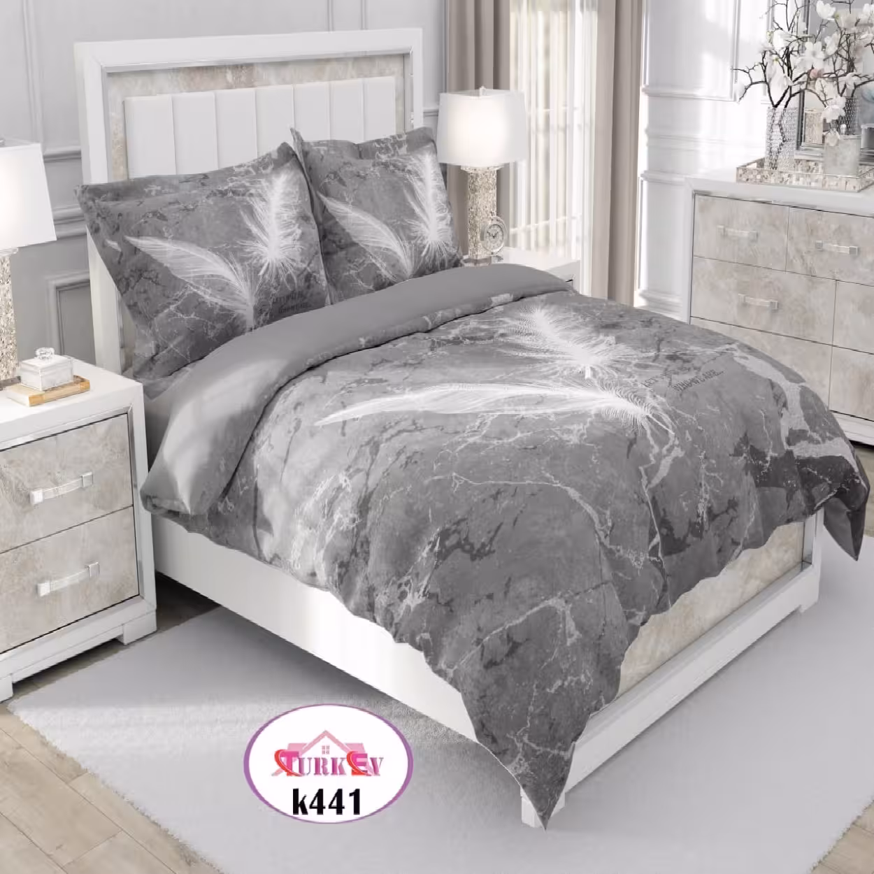 سرویس روتختی ترک إو turkev کد K-441 دونفره 6 تکه