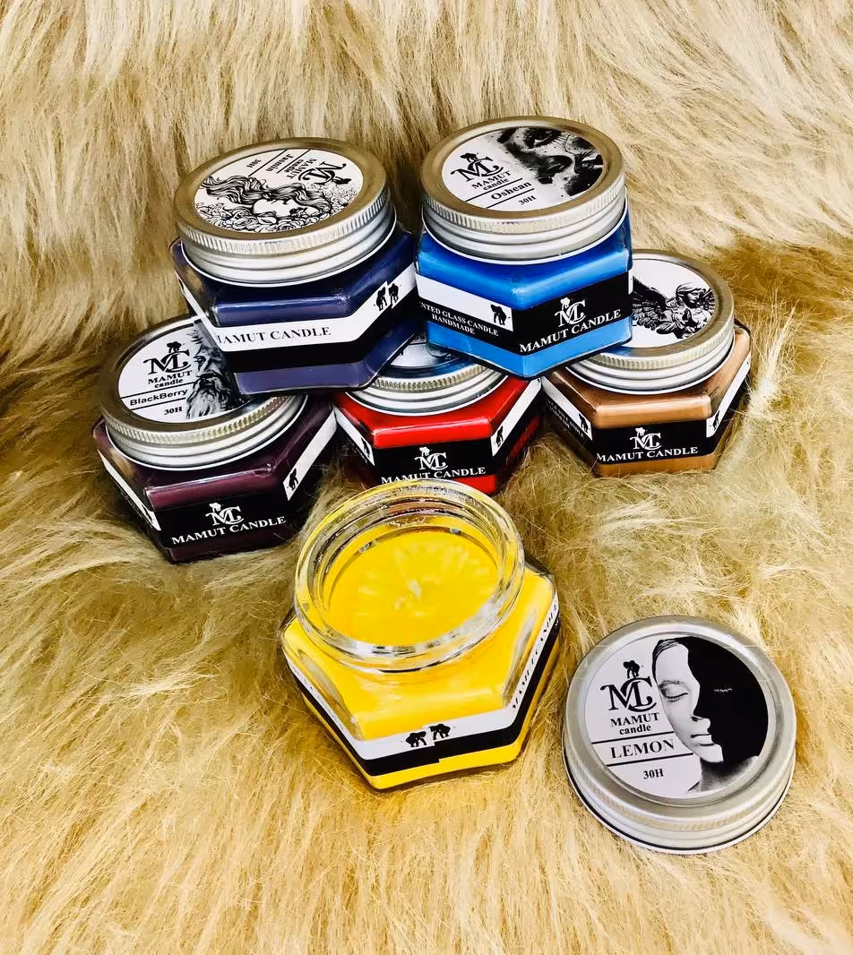 شمع معطر 6 ضلعی