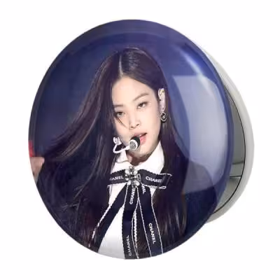آینه جیبی خندالو طرح جنی بلک پینک Black Pink مدل تاشو کد 14072