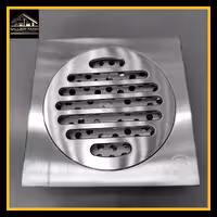 کف شور برنجی سایز 10*10 رنگ کروم مات