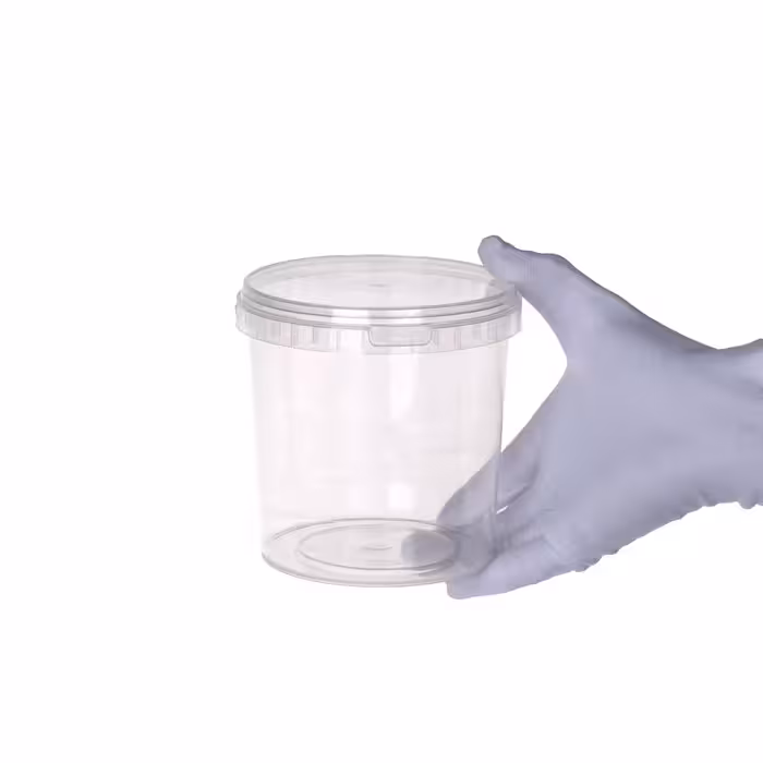 سطل یکبار مصرف مایکروویوی 1000 طب پلاستیک بدون دسته