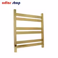 حوله خشک کن استیل طلایی 6 لول فلت(تخت)