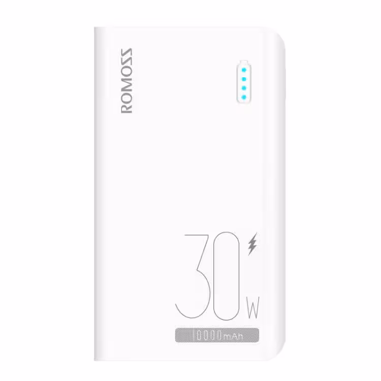 پاوربانک فست شارژ روموس ROMOSS sense4s pro 30W ظرفیت 10000 میلی آمپر