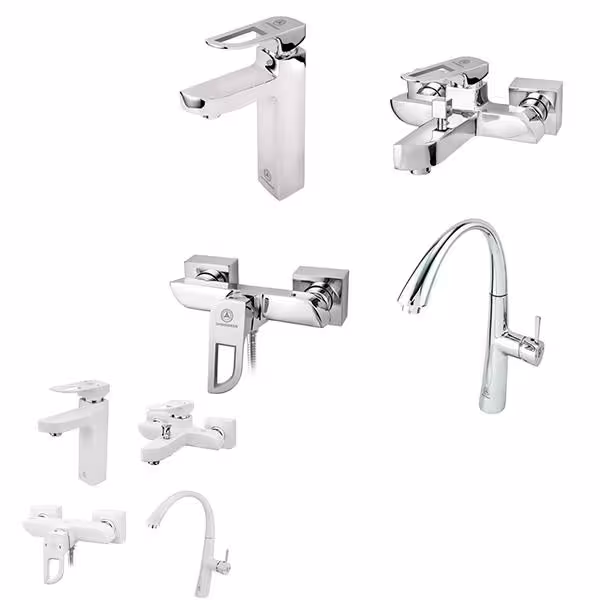 ست شیرآلات قهرمان مدل موج