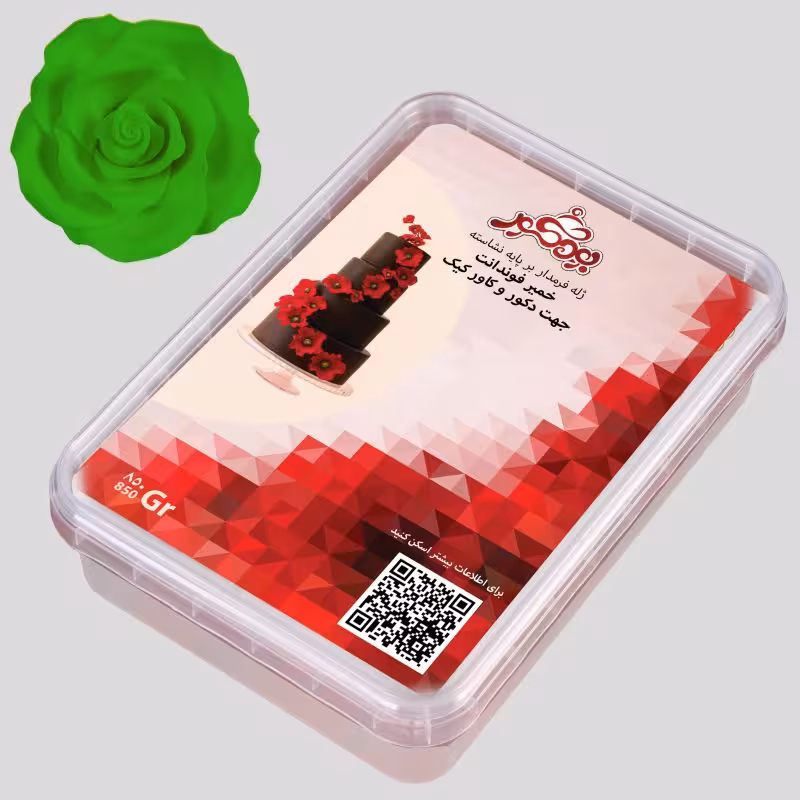 بودکور خمير فوندانت 850 گرم سبز روشن 260067