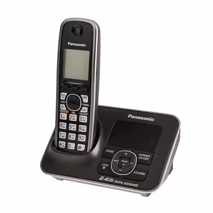 تلفن بی‌سیم پاناسونیک KX-TG3721 | گوشی بی‌سیم با منشی تلفنی و Caller ID