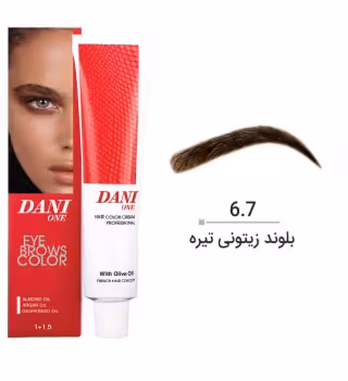 رنگ ابرو دنی وان شماره 6.7 حجم 15 میلی لیتر