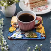 زیر لیوانی لوکسینو مدل SH_15 مجموعه 6 عددی
