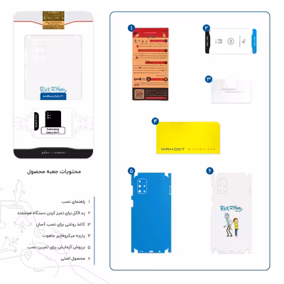 برچسب پوششی ماهوت مدل Rick and Morty-FullSkin مناسب برای گوشی موبایل سامسونگ Galaxy M31S