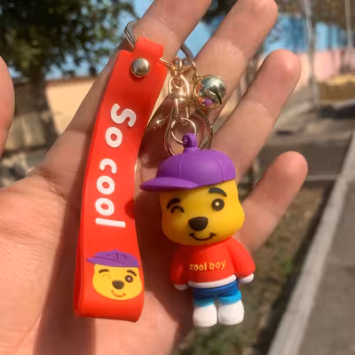 جاکلیدی مدل سیلیکونی طرح خرس رپر