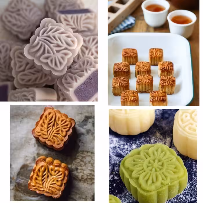 قالب شیرینی به گز مدل فشاری بیسکوییت کلمپه لوکس مجموعه 7 عددی