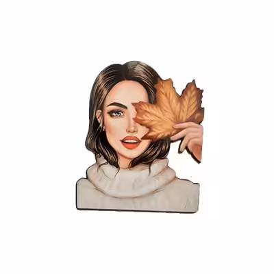 تاپر تزیین کیک نگین مدل دختر پاییزان