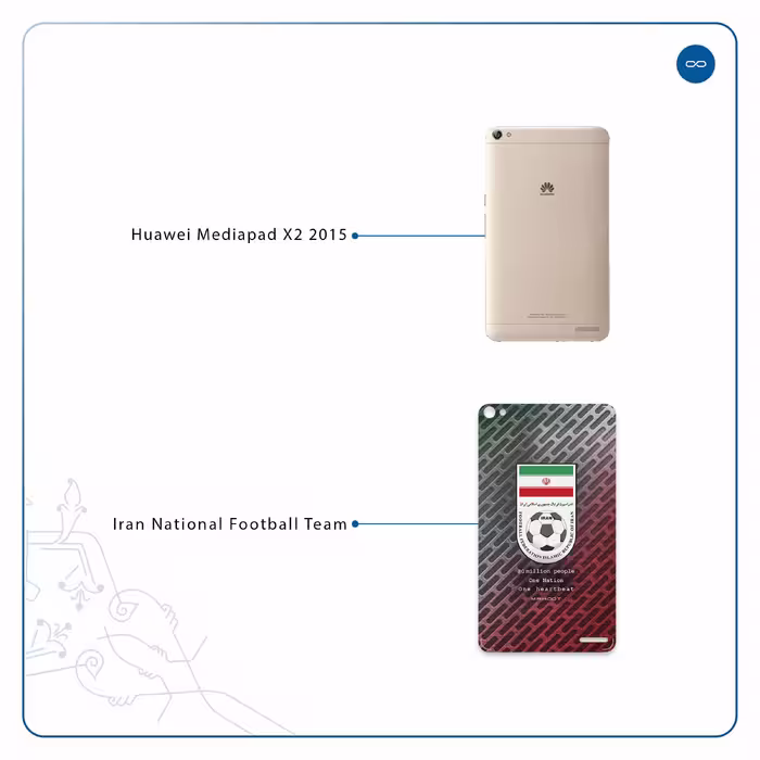 برچسب پوششی ماهوت مدل Iran-National-Football-Team مناسب برای تبلت هوآوی Mediapad X2 2015