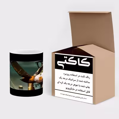 ماگ حرارتی کاکتی طرح فانتزی مدل mgh17479