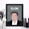 تابلو مدل مینیمال Elon musk کدm2521-b