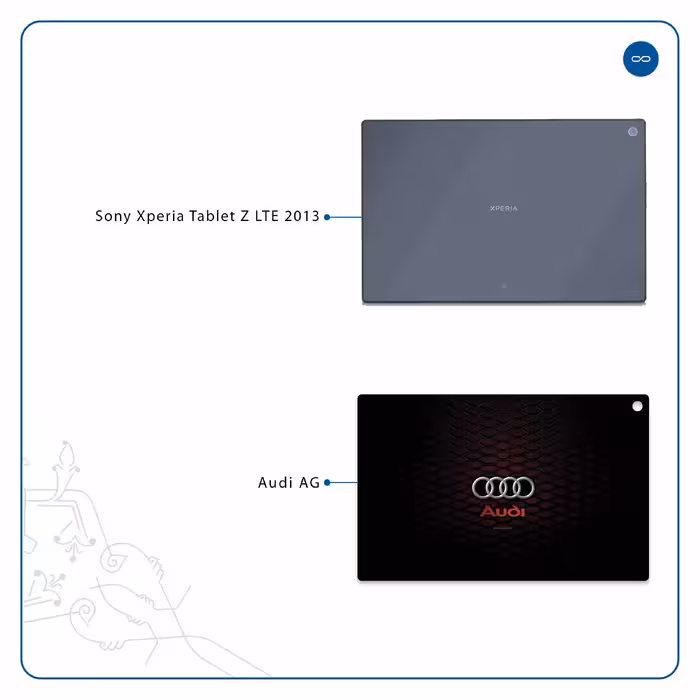 برچسب پوششی ماهوت مدل Audi AG مناسب برای تبلت سونی Xperia Tablet Z LTE 2013