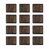 زیر لیوانی ماهوت مدل Dark-Walnut-Wood بسته 12 عددی