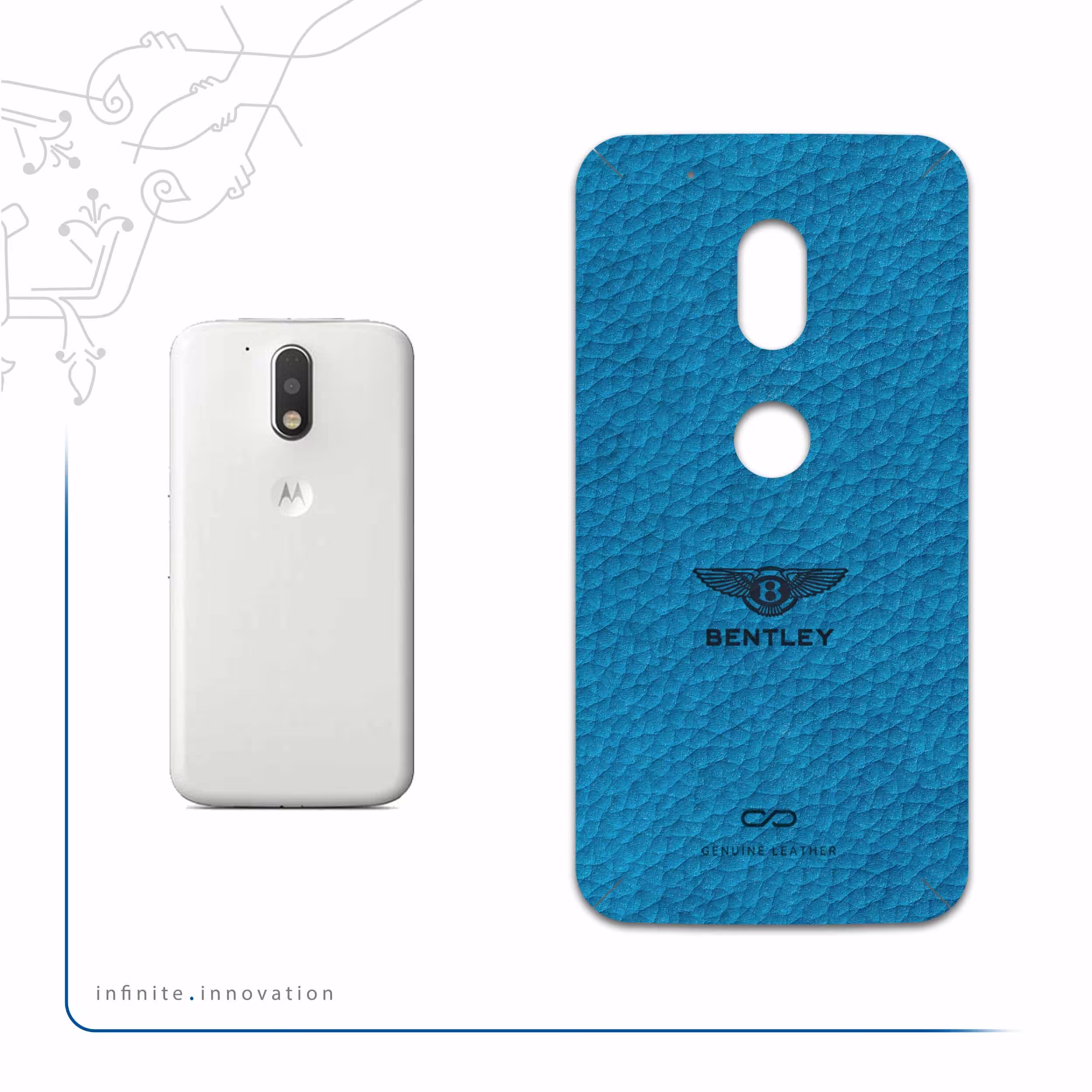 برچسب پوششی ماهوت مدل BL-BNTLY مناسب برای گوشی موبایل موتورولا Moto G4 Play