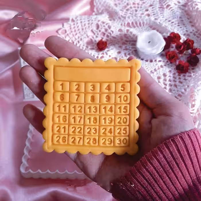 قالب شیرینی به گز مدل تقویم مجموعه 2 عددی