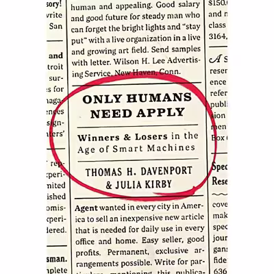 کتاب Only Humans Need Apply اثر Thomas H. Davenport and Julia Kirby انتشارات Harper Business