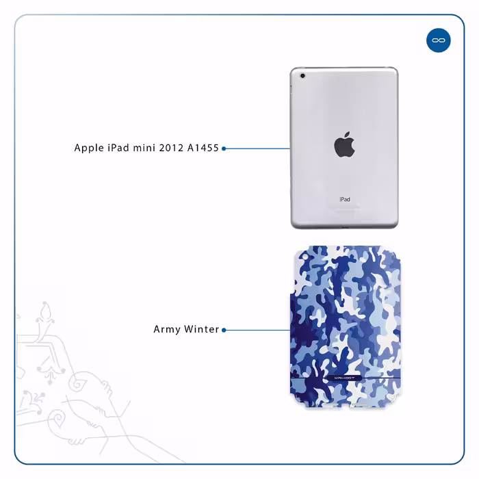 برچسب پوششی ماهوت مدل Army-Winter مناسب برای تبلت اپل iPad mini 2012 A1455