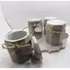 جای ادویه 4 پارچه طرح سنگی کد 667 به همراه سینی