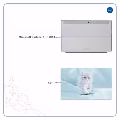 برچسب پوششی ماهوت مدل Cat-1 مناسب برای تبلت مایکروسافت Surface 2 RT 2013