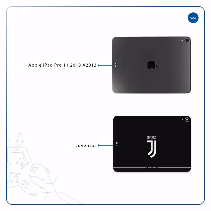 برچسب پوششی ماهوت مدل Juventus مناسب برای تبلت اپل iPad Pro 11 2018 A2013
