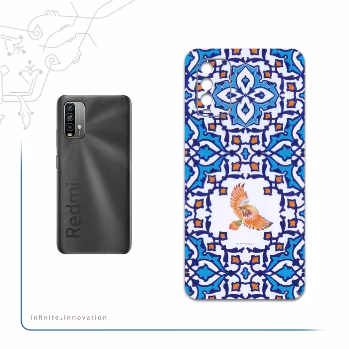 برچسب پوششی ماهوت مدل Homa-Tile مناسب برای گوشی موبایل شیائومی Redmi Note 9 4G